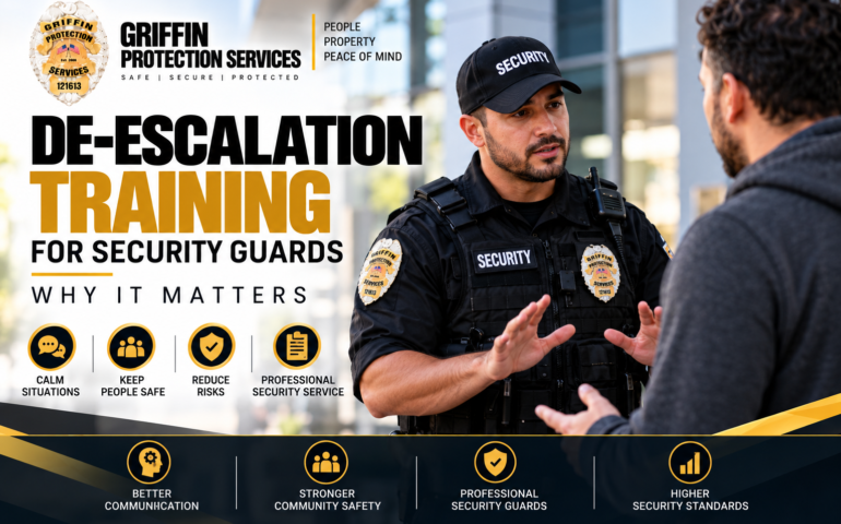 De-Escalation Training for Security Guards